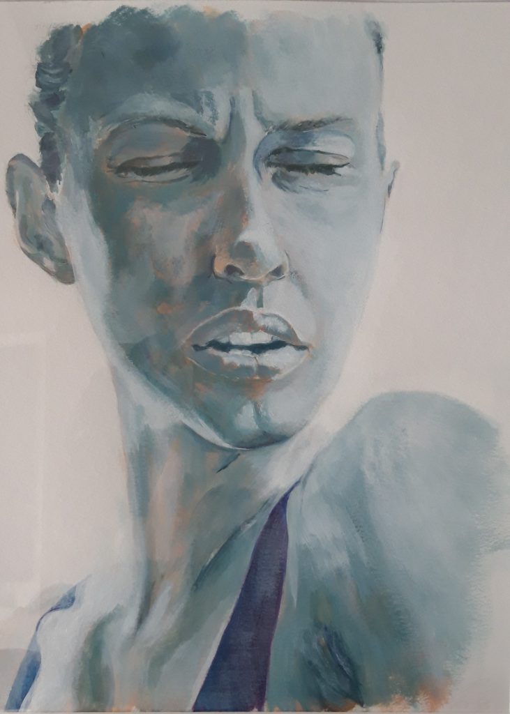 Portrait bleu